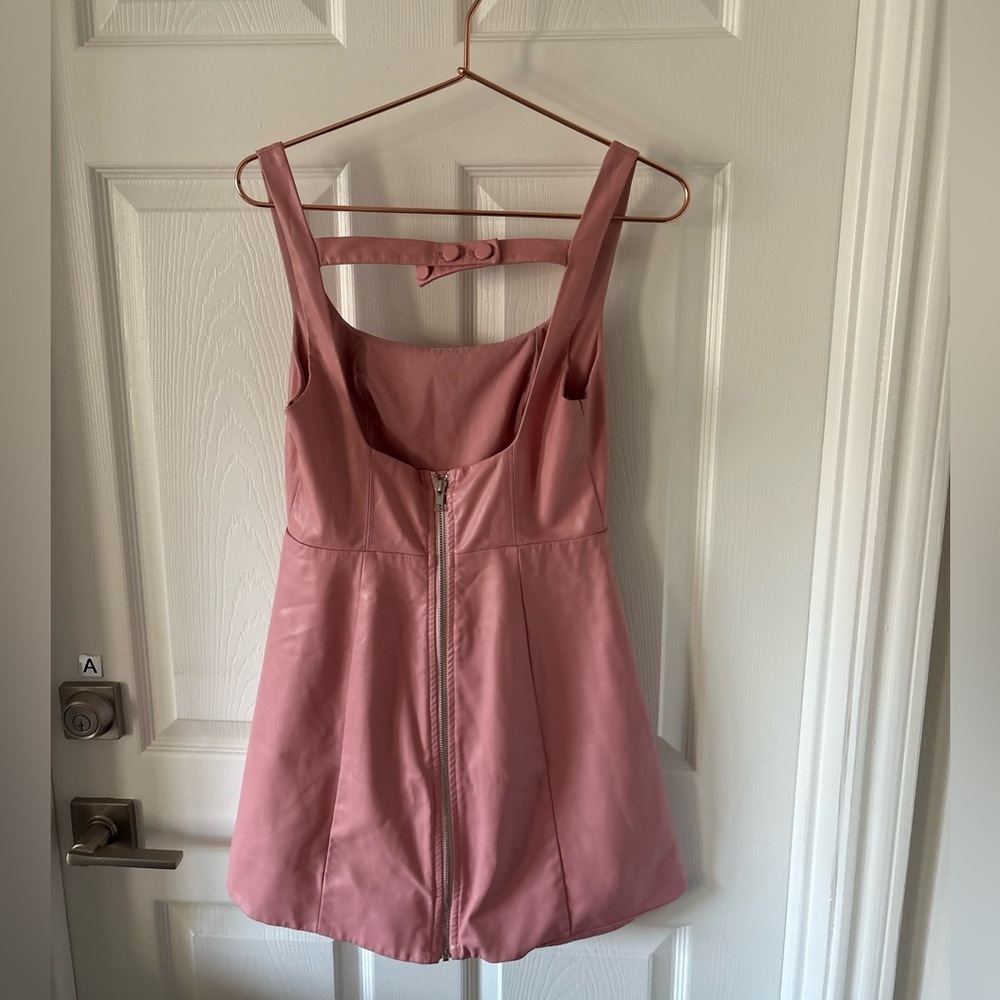 For Love & Lemons Talia faux leather mini dress Size S - Picture 4 of 7